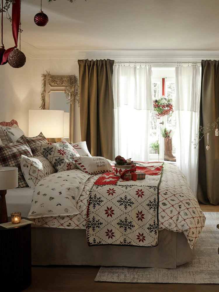 Weihnachtliches Schlafzimmer